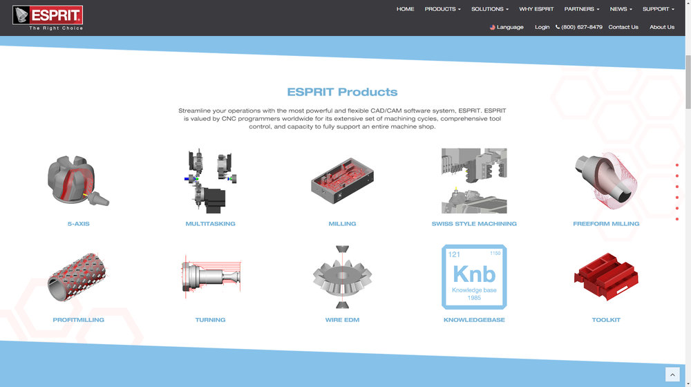 ESPRIT CAD/CAM SOFTWARE annonce son nouveau site Web et son logo actualisé